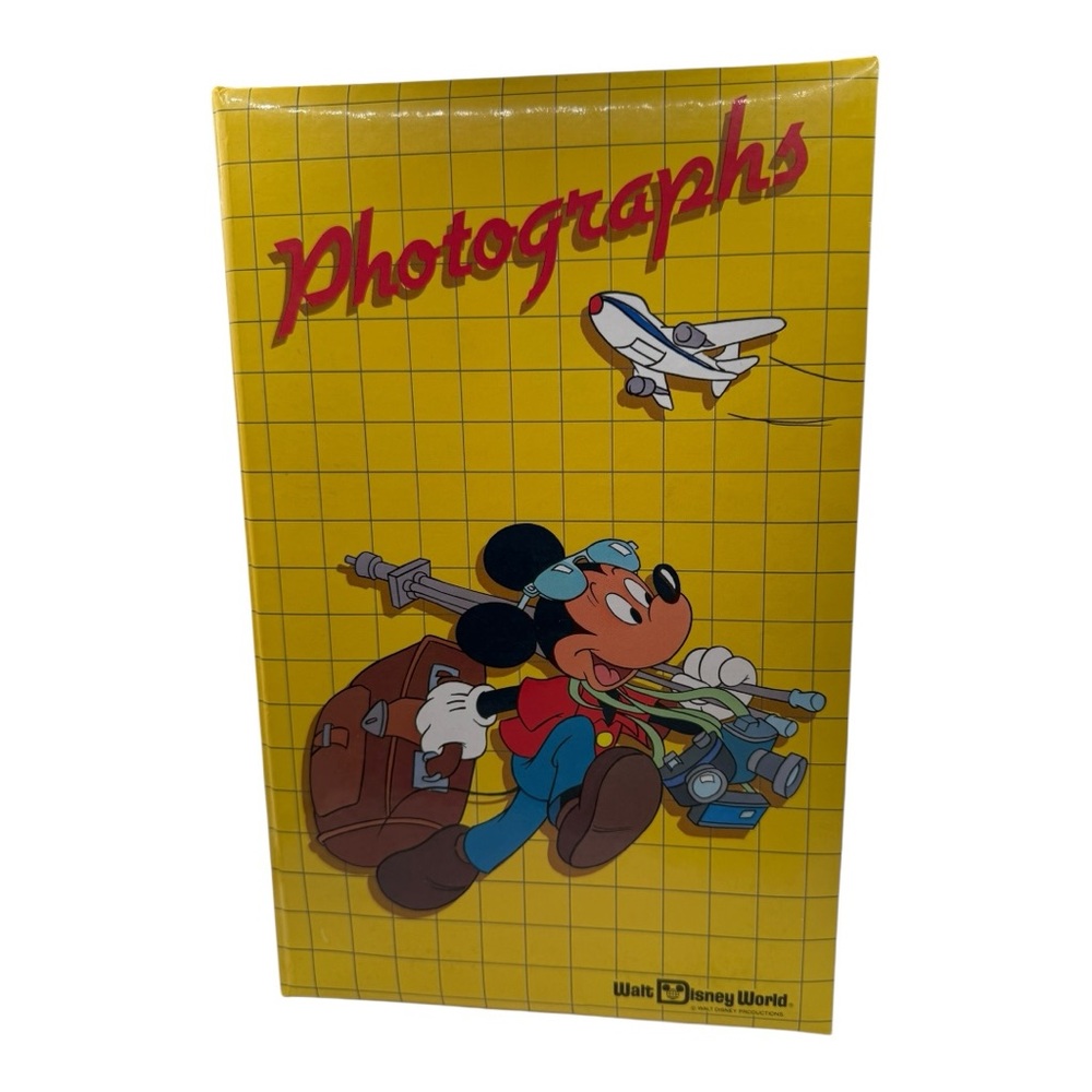 Vintage 1980s Walt Disney World Photo Album + Original Park Tickets